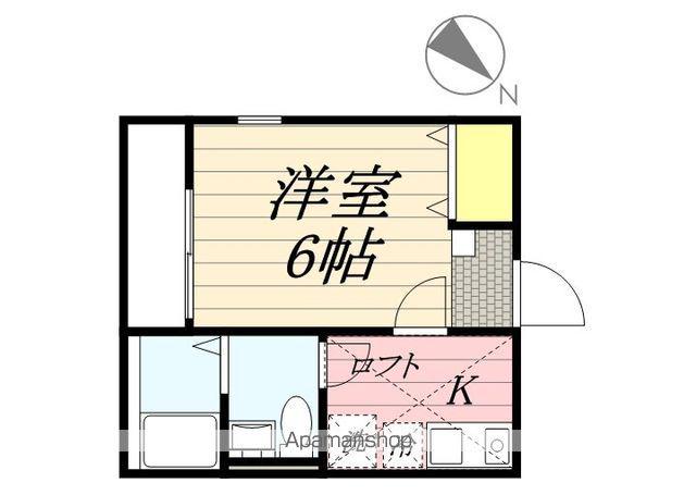 プレリュード三ツ沢公園(1K/1階)の間取り写真