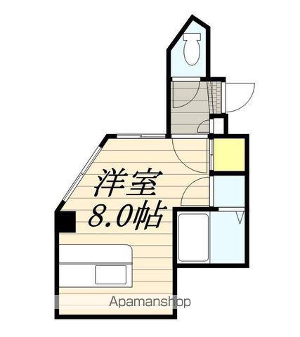 ルミエールアライⅡ(ワンルーム/2階)の間取り写真