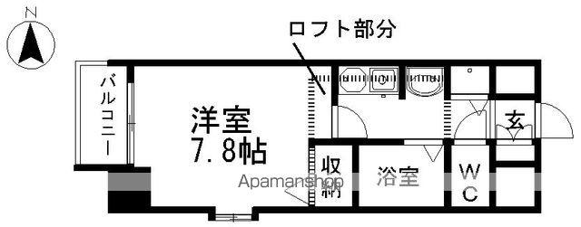 プレサンス名古屋駅前アクシス(ワンルーム/6階)の間取り写真