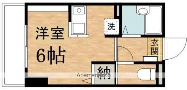 ローゼシロス(ワンルーム/1階)の間取り写真