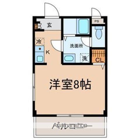 オータム・ライトⅡ(1K/2階)の間取り写真