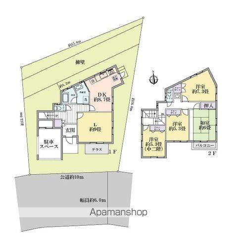 京王電鉄京王線 高幡不動駅 徒歩12分 2階建 築40年(4LDK)の間取り写真