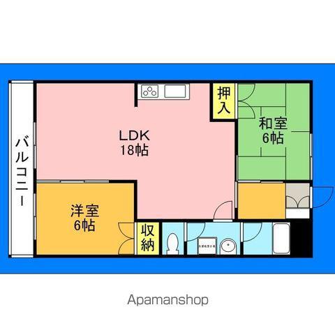 コンダクトヴィレッジ姪浜サウス(2LDK/4階)の間取り写真