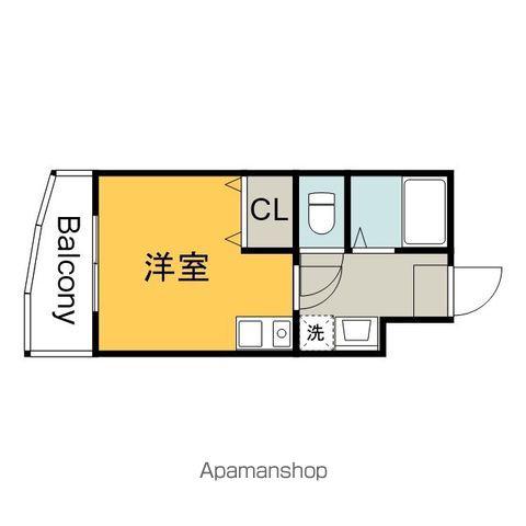 JSビル祇園(ワンルーム/2階)の間取り写真