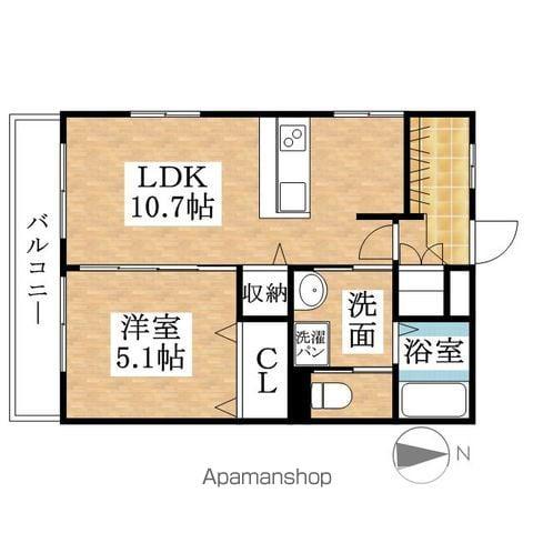 レジデンス八竜(1SLDK/2階)の間取り写真