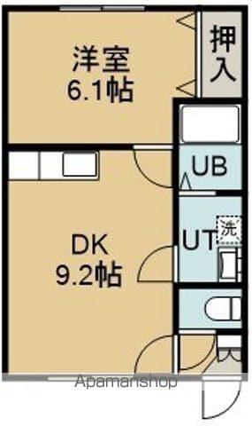 コーポ岡村(1DK/2階)の間取り写真