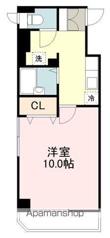 A-ONE(1K/4階)の間取り写真