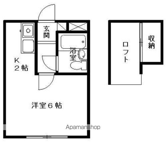 ロフトハウス帯広東(1K/1階)の間取り写真
