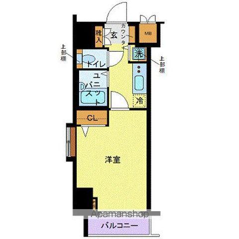 トーシンフェニックス初台弐番館(1K/5階)の間取り写真