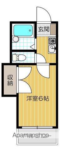 シャルマン河原(1K/4階)の間取り写真