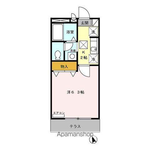 ブランシェ鷹の台 1階階 間取り