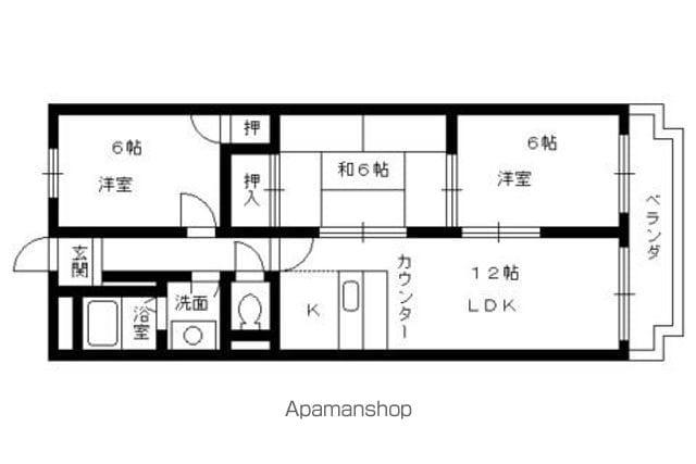 ソレーユ・小栗栖(3LDK/2階)の間取り写真