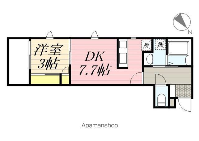 SMILEAX九産大前(1LDK/2階)の間取り写真