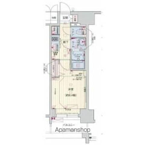 プレサンス広小路通葵(1K/15階)の間取り写真