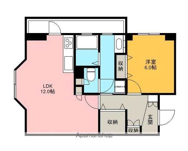 ファースト浅賀(1LDK/5階)の間取り写真