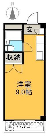 コーポ曙(ワンルーム/3階)の間取り写真