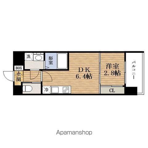COMFORIA LIV淡路町一丁目(1DK/9階)の間取り写真