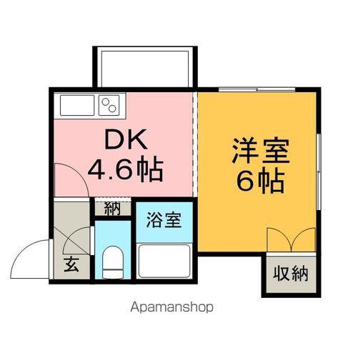 ノースウェイ31(1DK/2階)の間取り写真