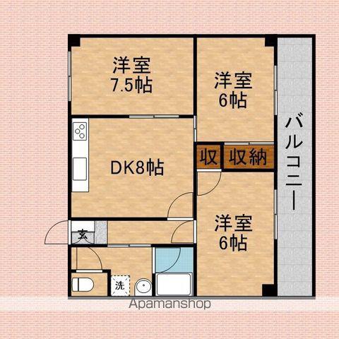 レスポワール志木(3DK/3階)の間取り写真