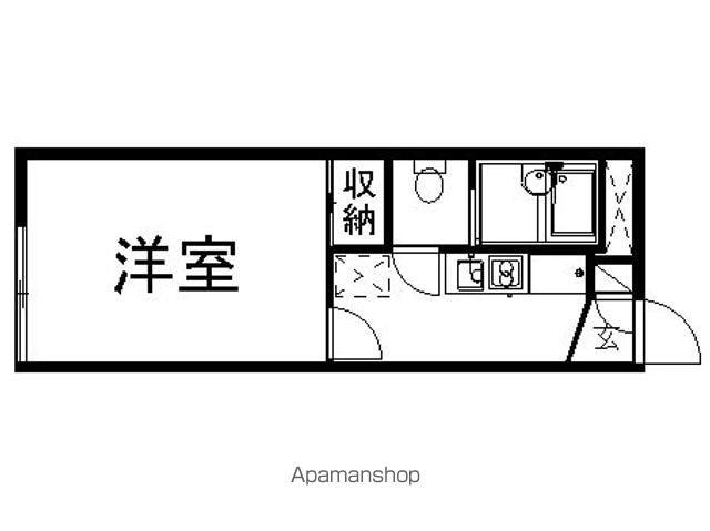 レオパレスカメリア(1K/3階)の間取り写真