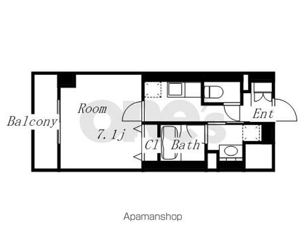 セイワパレス丸の内駅前(1K/5階)の間取り写真