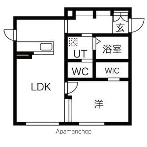 SAYA長町4丁目(1LDK/1階)の間取り写真