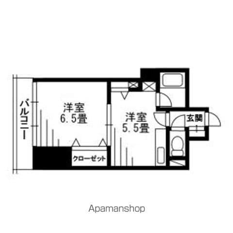 平和マンション北仙台(1DK/8階)の間取り写真