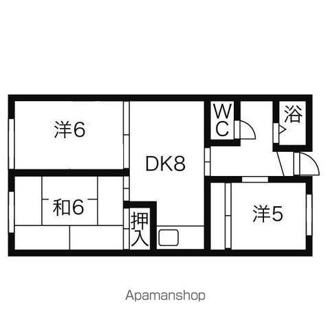 メゾンサトー(3DK/3階)の間取り写真