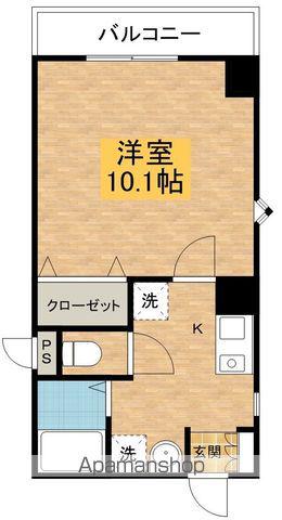 コートシャンベル(1K/8階)の間取り写真