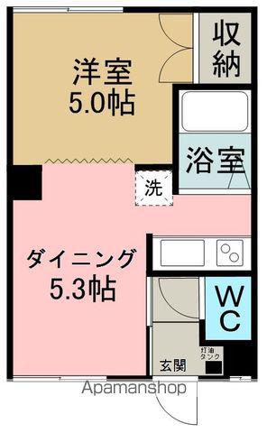 コーポ桂(1DK/1階)の間取り写真