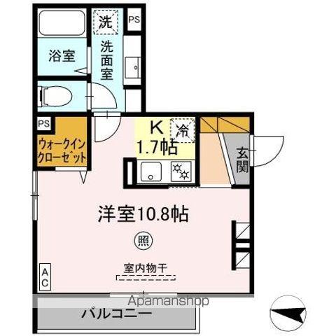 MAISON DE CALME(1K/3階)の間取り写真