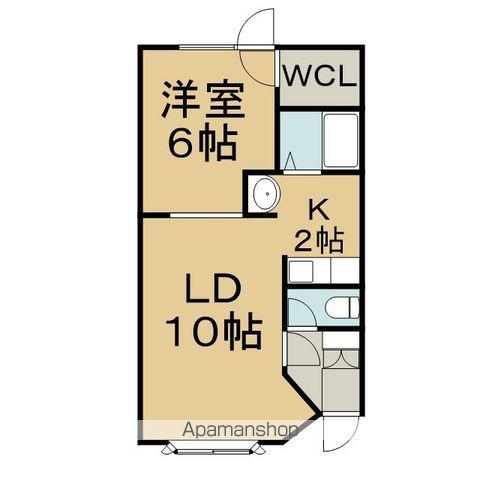 ベネッセⅠ(1LDK/2階)の間取り写真