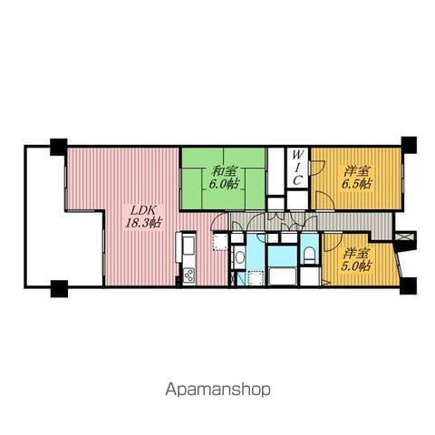 リーベスト西千葉(3LDK/12階)の間取り写真