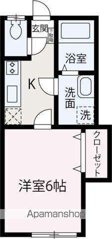 フォーリーフ(1K/2階)の間取り写真