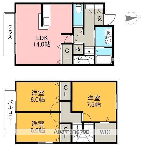 ハートポジションⅡ(3LDK)の間取り写真