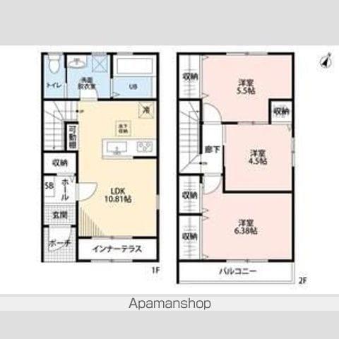 リーブルファイン愛宕駅前Ⅰ(3LDK/1階)の間取り写真