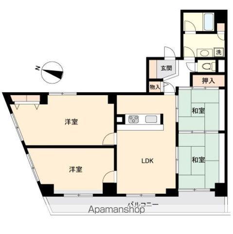 グリーンパーク小松島(4LDK/10階)の間取り写真