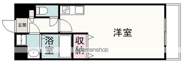 GRANーS 葵(ワンルーム/3階)の間取り写真