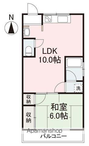 長田マンション(1LDK/2階)の間取り写真