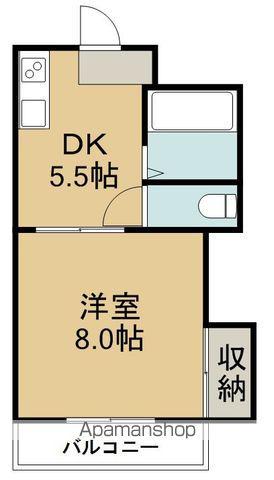 ノーヴァハイツ(1DK/4階)の間取り写真