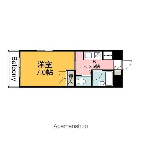 トロール小野原(1K/3階)の間取り写真