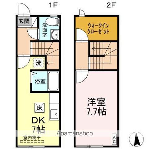 ニングルハウス５９０(1DK)の間取り写真