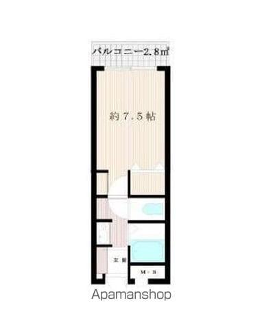 グランフォート(1K/3階)の間取り写真