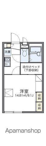 レオパレス裕也(1K/1階)の間取り写真