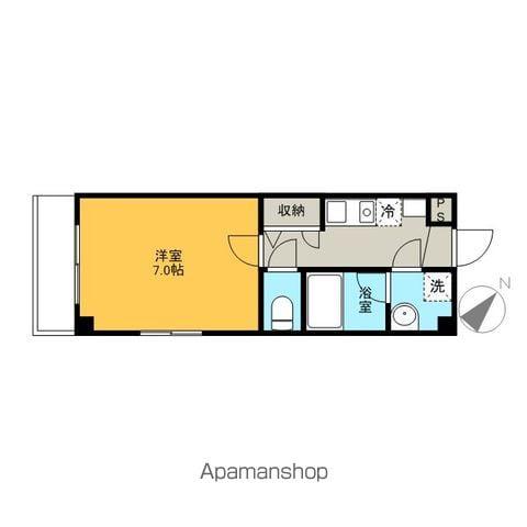 イル・プリモ(1K/3階)の間取り写真