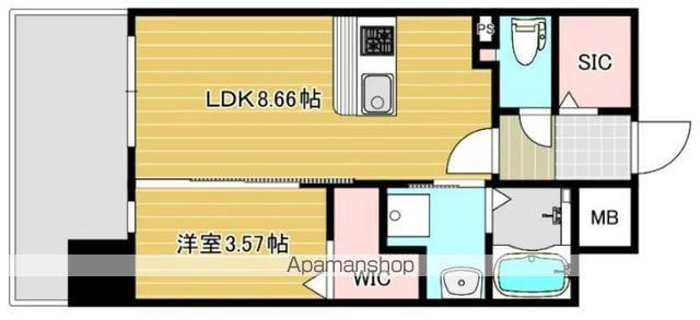 リファレンス六本松ビル(1LDK/8階)の間取り写真