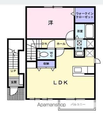 AIM VILLAGE 湘南Ⅱ(1LDK/2階)の間取り写真