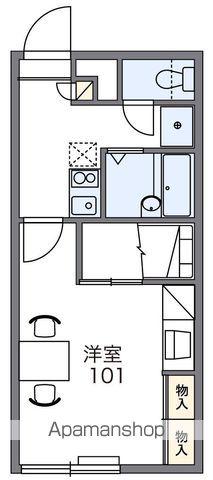 レオパレス北斗 Ⅱ(1K/1階)の間取り写真