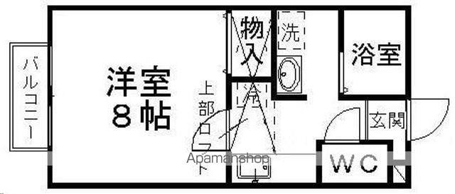 レジデンス天神沢(1K/2階)の間取り写真