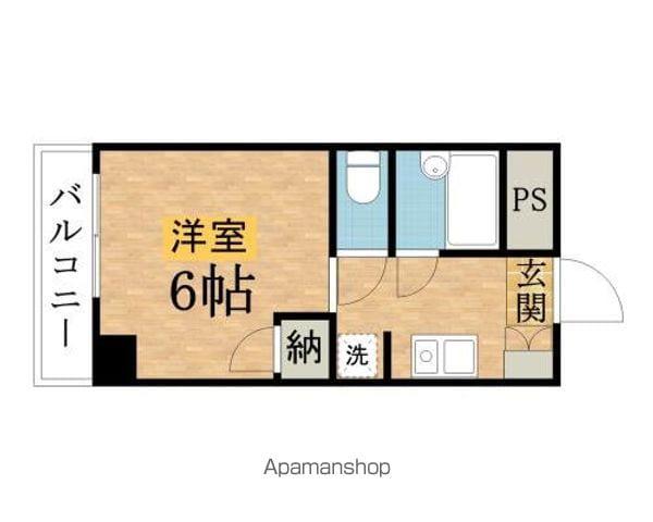 高見澤ハイツ(1K/3階)の間取り写真